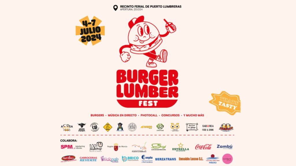 Cartel del festival de hamburguesas